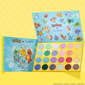 Colourpop x Pokemon Colorful Pallet Town 24 Shade Rainbow Eyeshadow Palette NEW